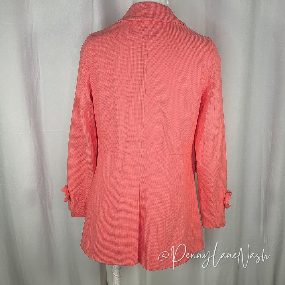 Banana Republic Double Breasted Peacoat Salmon Pink - Picture 10 of 11
